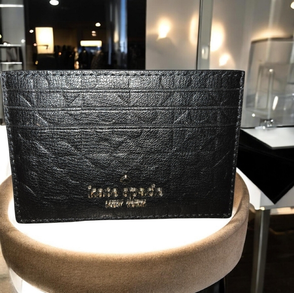 kate spade Handbags - Kate Spade Embossed Leather Card Holder Case